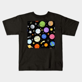 Stars & Planets Kids T-Shirt